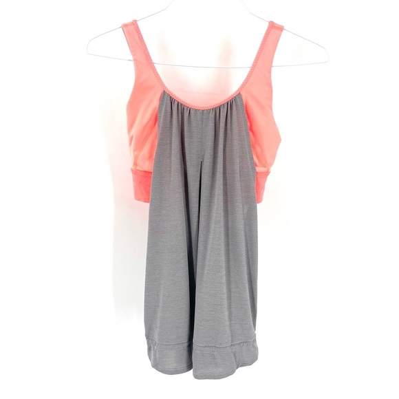 Lululemon Run Times Workout Tank Heathered Medium Grey Very Light Flare Top - Picture 5 of 10
